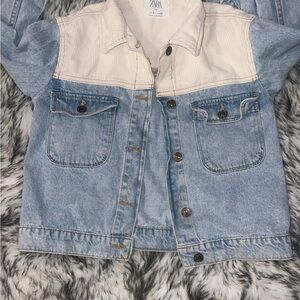 Zara Girl’s Two-Tone Denim Jacket